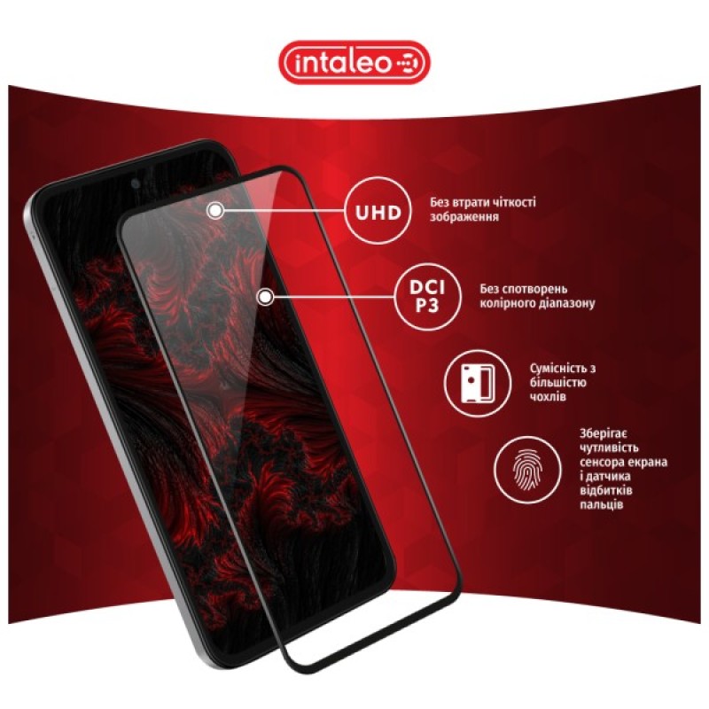 Скло захисне Intaleo Full Glue Samsung M35 Black (1283126593864)