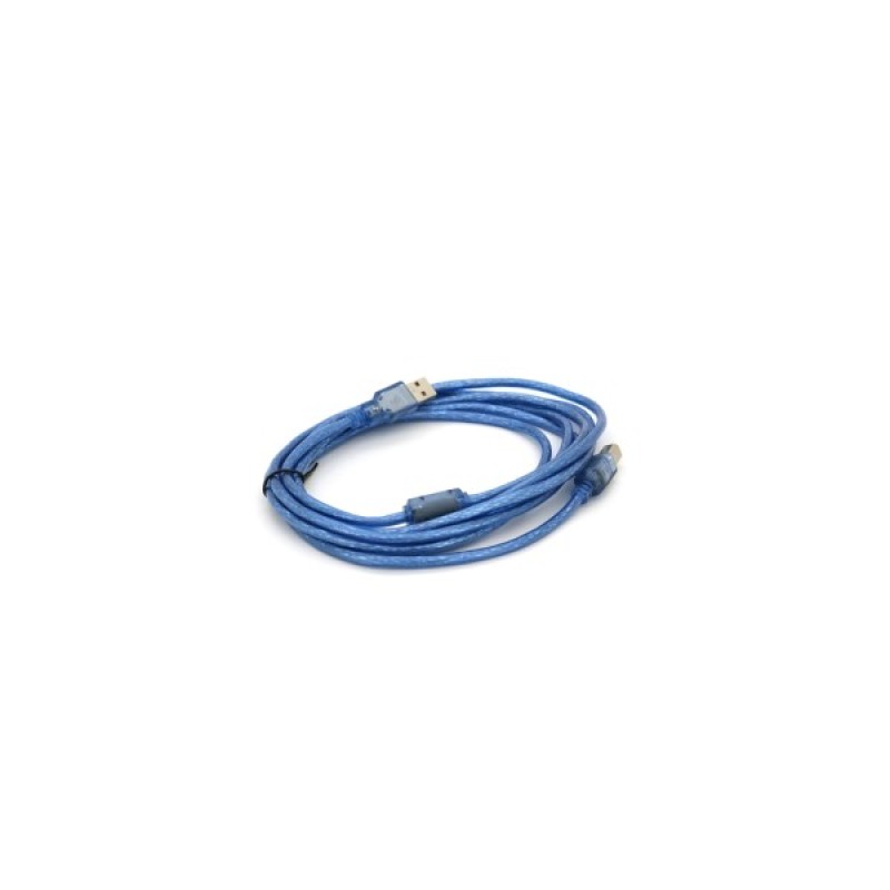 Кабель для принтера USB 2.0 AM/BM 3.0m ferrite blue Ritar (YT-AM/BM-3.0TBL)