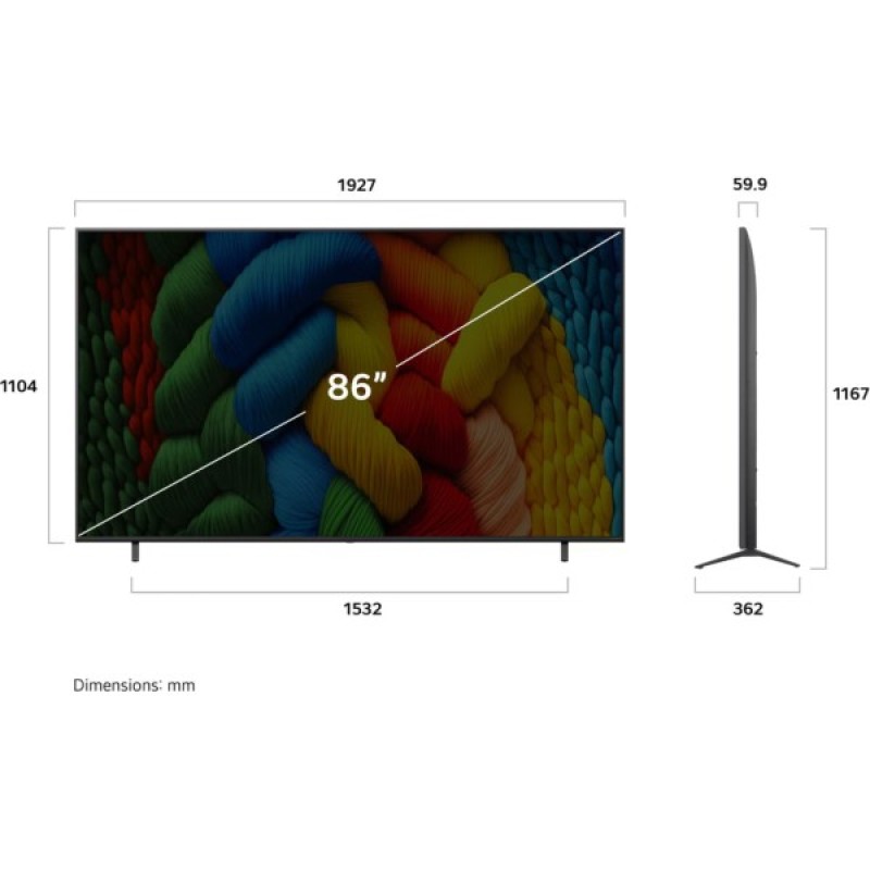 Телевізор LG 86NANO81A6A