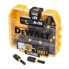 Набір біт DeWALT EXTREME FLEXTORQ, Torx, T20, L = 25 мм, 25 шт, кейс TOUGH CASE (DT70557T)
