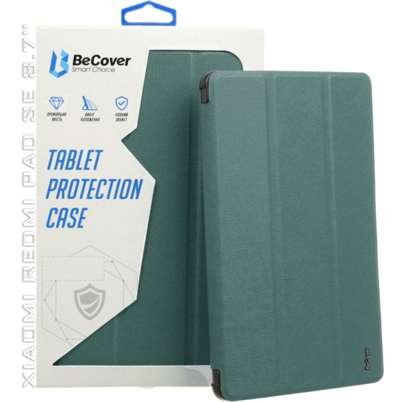 Чохол до планшета BeCover Smart Case Xiaomi Redmi Pad SE 8.7" Dark Green (711906)