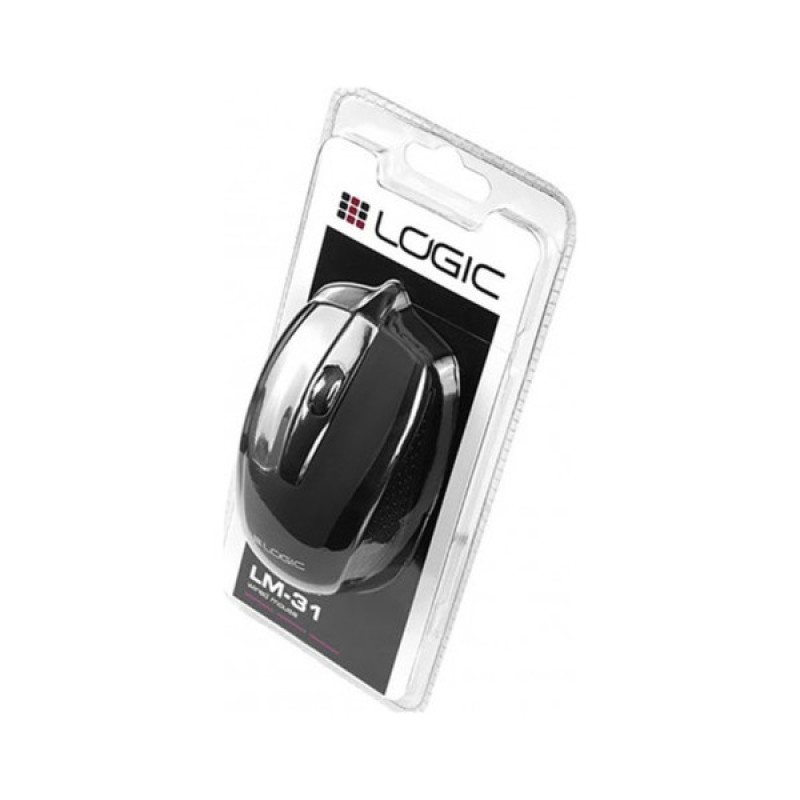 Мишка Logic concept LM-31Black (M-LC-LM31W-BK)