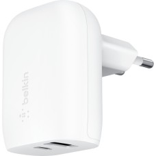 Зарядний пристрій Belkin USB-C PD25W + USB QC12W 37W White (WCB007VFWH)