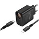 Зарядний пристрій BOROFONE BA97A Ilustre USB-C PD30W digital display + cable USB-C to Lightning Black (6941991120497)