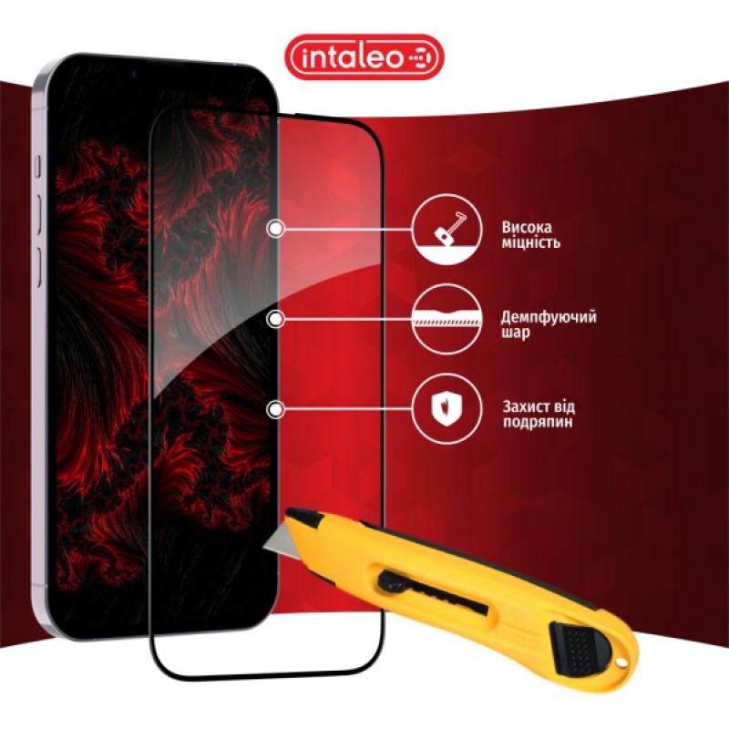 Скло захисне Intaleo Full Glue ESD Apple iPhone 14 (1283126542114)