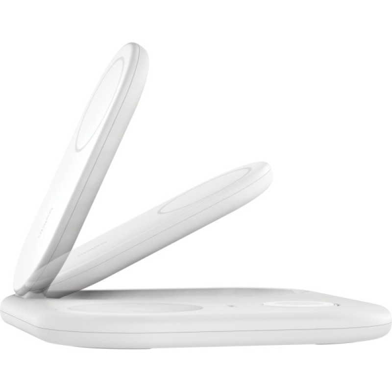 Зарядний пристрій Belkin 3in1 Magnetic Foldable iPhone/Watch/AirPods Qi2 15W white (WIZ029VFWH)