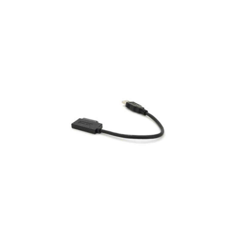 Перехідник USB 3.0 AM to Slimline SATA 13 pin 0.12m for ODD black Voltronic (YT-C3.0-SATA/0.12)