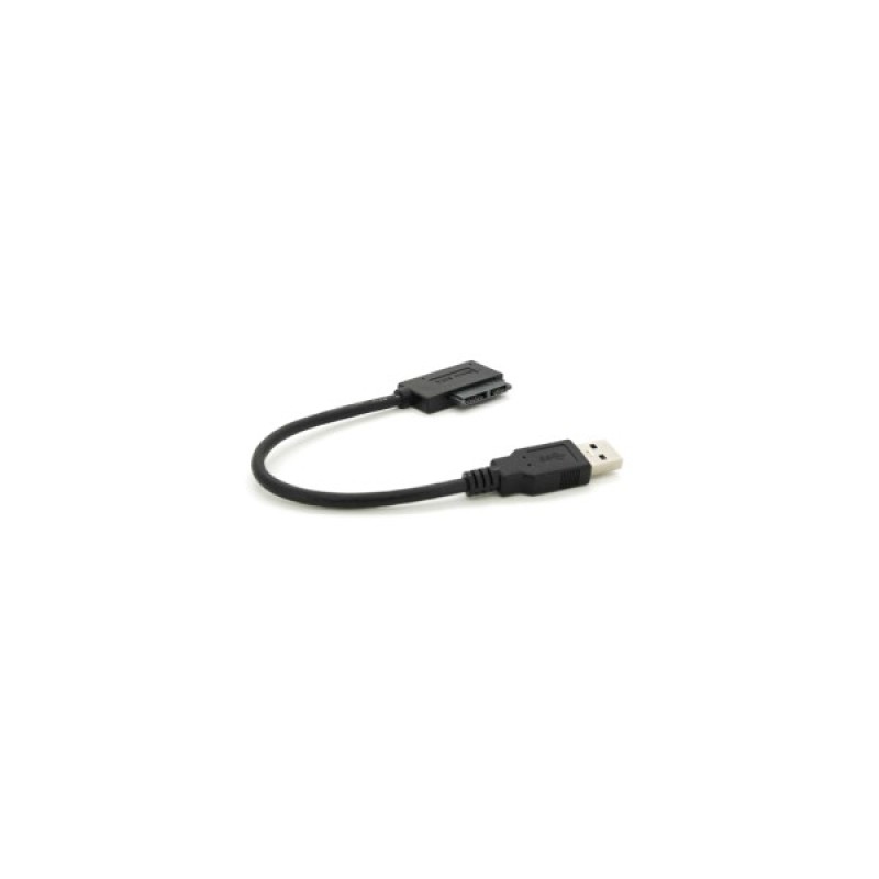 Перехідник USB 3.0 AM to Slimline SATA 13 pin 0.12m for ODD black Voltronic (YT-C3.0-SATA/0.12)