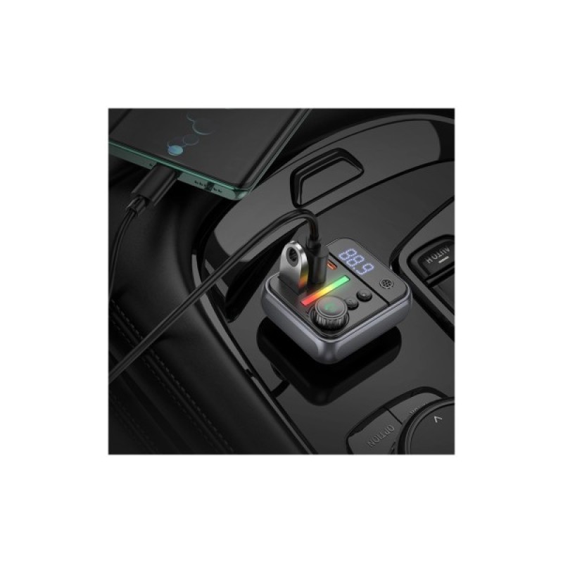 FM модулятор BOROFONE BC50, Black, Box
