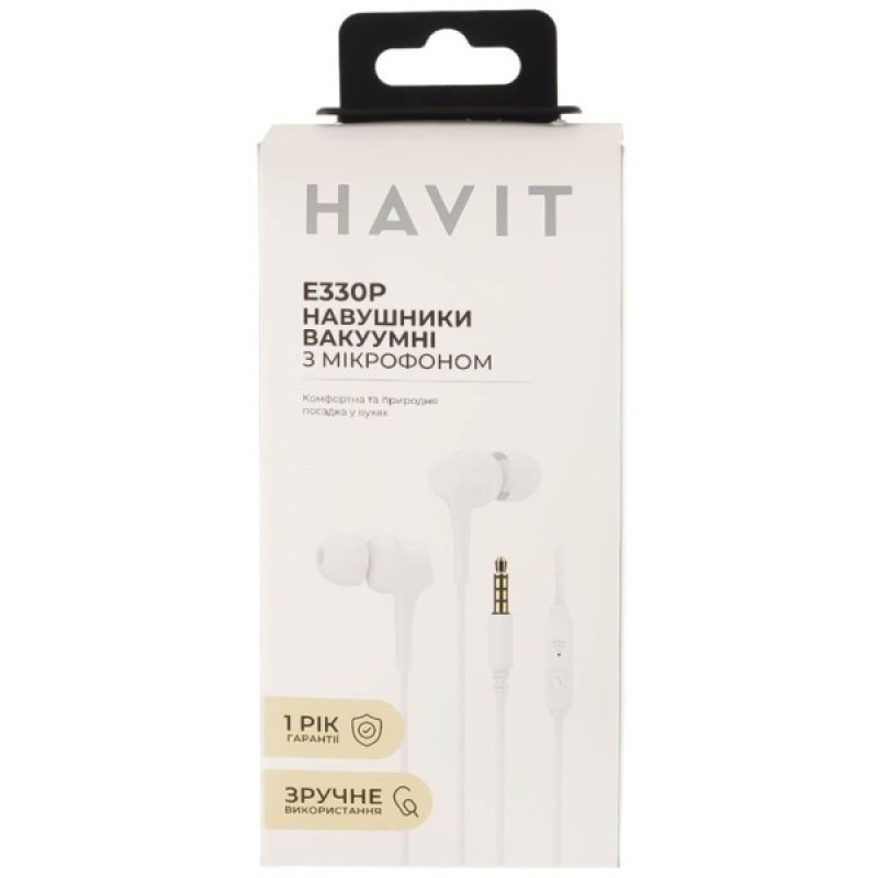 Навушники Havit HV-E330P White (HV-E330P)