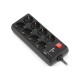 Мережевий подовжувач REAL-EL RS-PROTECT 805 1.8m, black (EL122300042)
