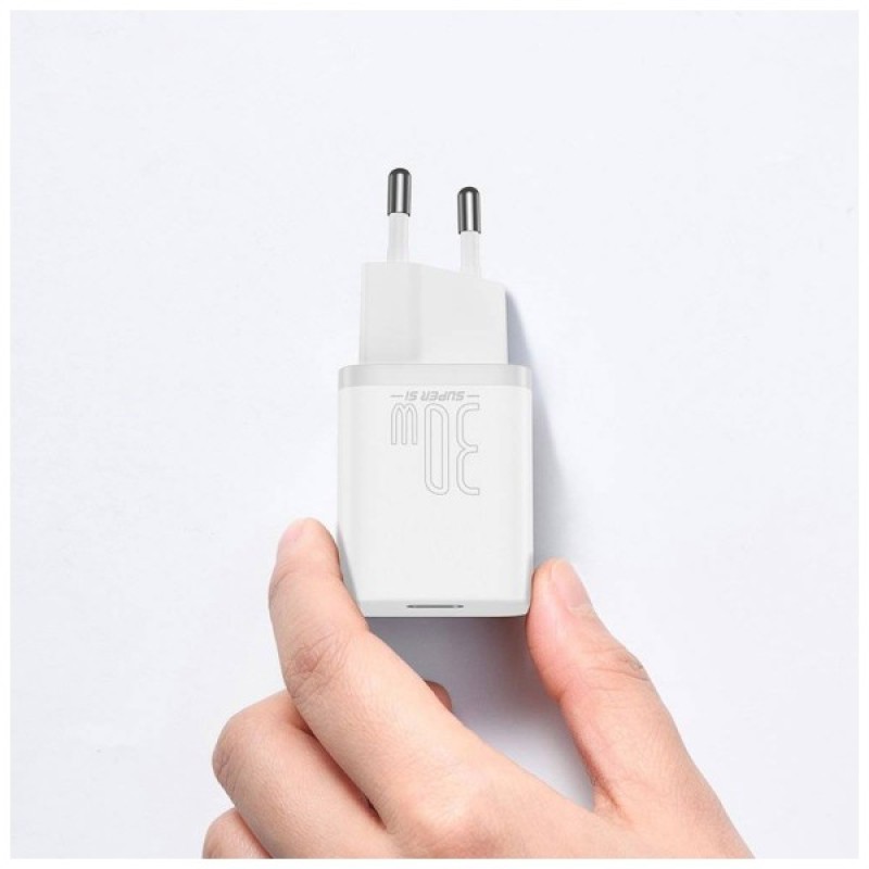 Зарядний пристрій Baseus Super Si quick charger IC 30W white (CCSUP-J02)