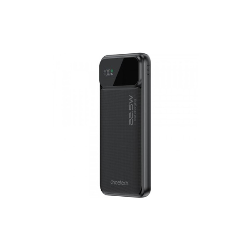 Батарея універсальна Choetech 10000mAh 22.5W, PD, QC/3.0, USB-A, USB-C, Black (B728-CCBK)