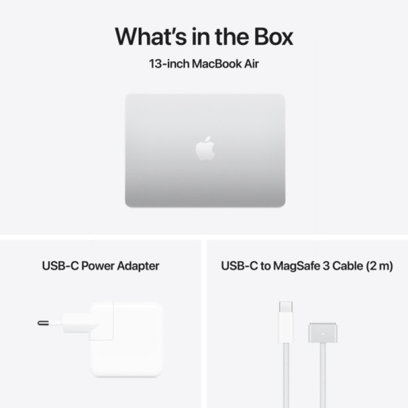 Ноутбук Apple MacBook Air 13 M4 A3240 Silver (MC654UA/A)