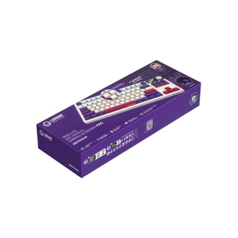 Клавіатура Lorgar KBP70TKLW Wireless TKL Mechanical Pro UA White (LRG-KBP70TKLW-WH-US)
