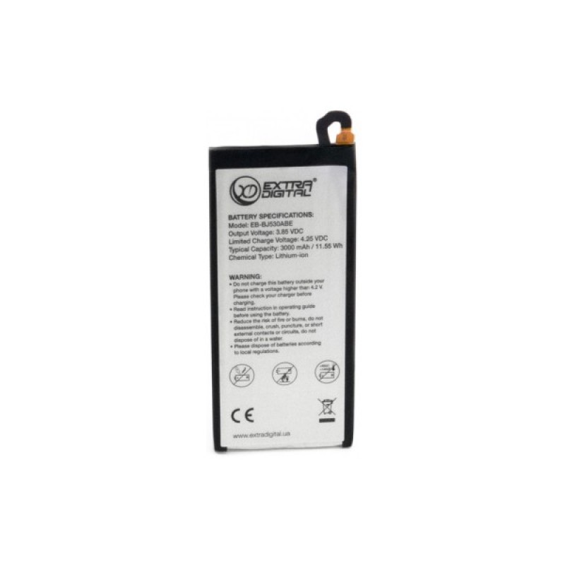 Акумуляторна батарея Extradigital Samsung Galaxy J5 2017 (EB-BJ530ABE) 3000 mAh (BMS6422)