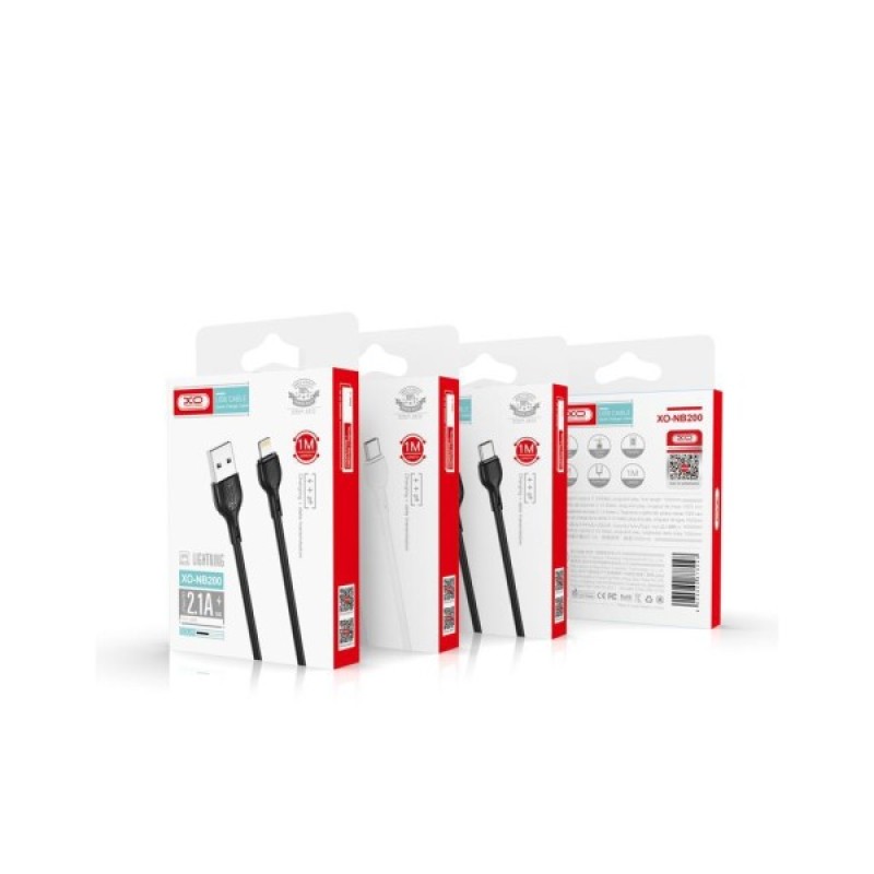 Дата кабель USB 2.0 AM to Micro 5P 1.0m 2.1A white XO (NB200-M-WH)