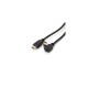 Кабель мультимедійний HDMI M to HDMI M 1.0m V1.4 90° corner black Merlion (YT-HDMI(M)/(M)HS-1.0m/90°)