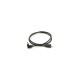 Кабель мультимедійний HDMI M to HDMI M 1.0m V1.4 90° corner black Merlion (YT-HDMI(M)/(M)HS-1.0m/90°)