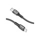 Дата кабель USB-C to USB-C 1.2m 60W PD FletchLink-CC black Promate (fletchlink-cc.black)