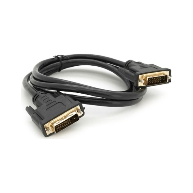 Кабель мультимедійний DVI M to DVI M 1.5m 24+1pin black Merlion (YT-DVI(M)/(M)NY-1.5mB)