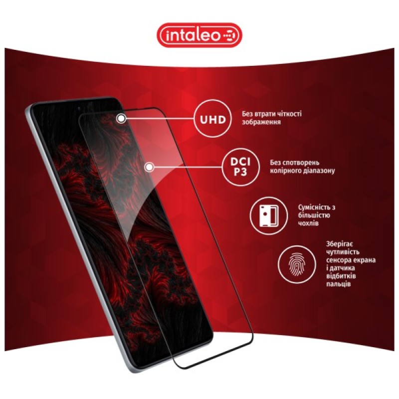 Скло захисне Intaleo Full Glue Xiaomi Poco F5 Pro Black (1283126589928)