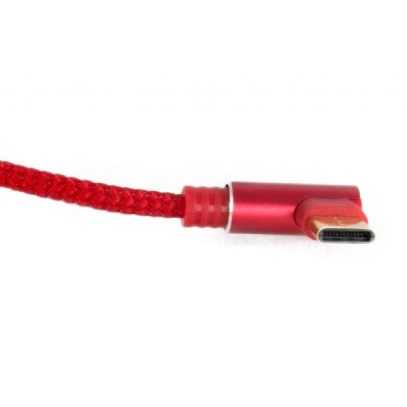 Дата кабель USB 2.0 AM to USB-C 1.0m 90° Extradigital (KBU1763)