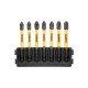 Набір біт DeWALT в касеті для Tough Case, FlexTorq, L=57 мм, Рz2 - 7 шт. (DT70821)