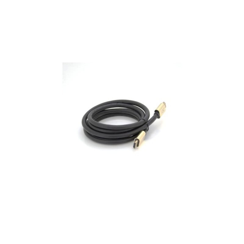 Кабель мультимедійний HDMI M to HDMI M 1.8m V2.1 8K black Merlion (YT-HDMI(M)/(M)8KV2.1-1.8m)