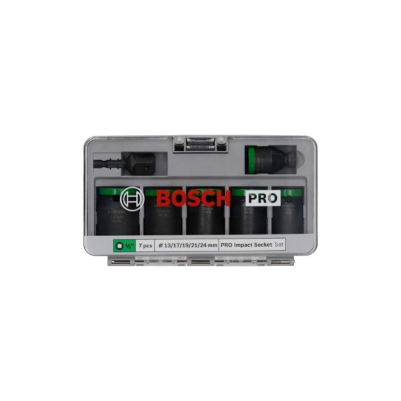 Набір головок Bosch Pro Impact Socket Standard Set 1/2" 13-24 мм (2.608.003.032)