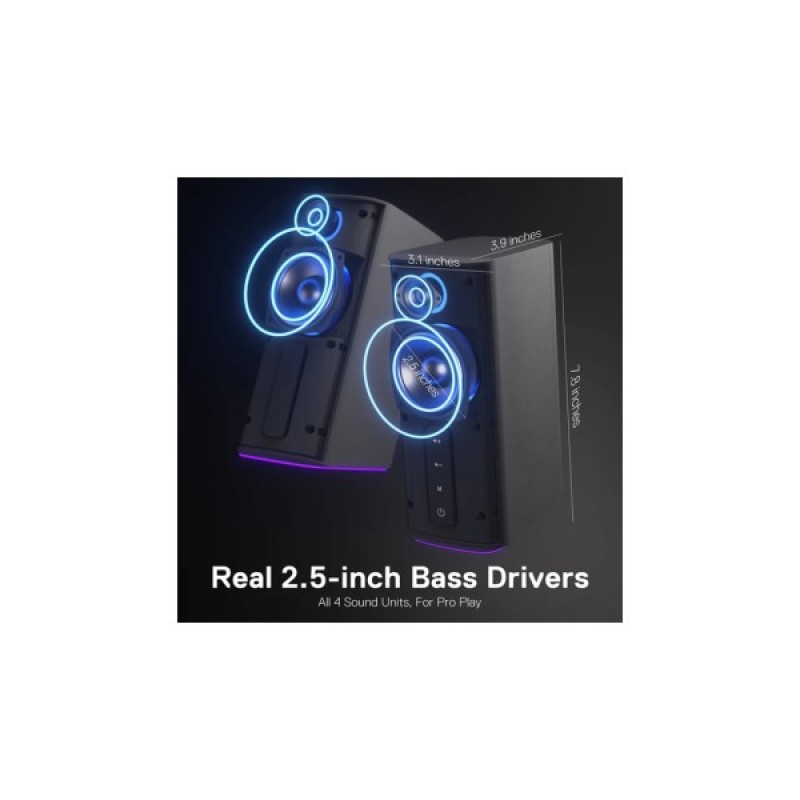 Акустична система Redragon Connie GS814 RGB Bluetooth Black (71987)