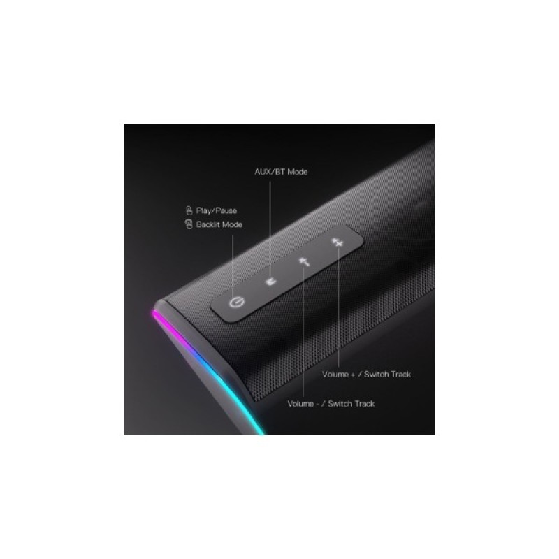Акустична система Redragon Connie GS814 RGB Bluetooth Black (71987)