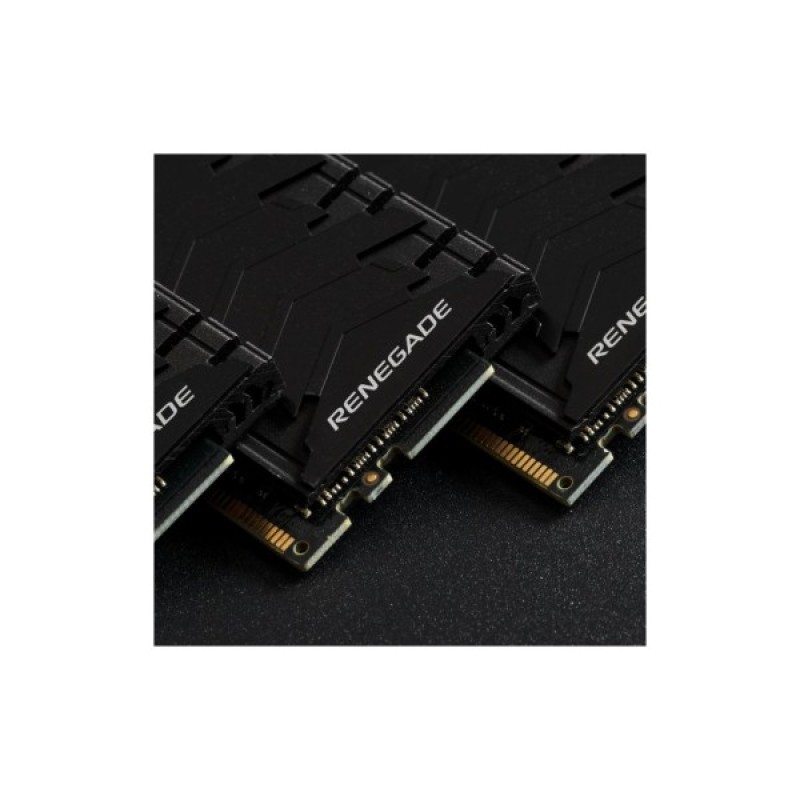 Модуль пам'яті для комп'ютера DDR4 16GB (2x8GB) 3200 MHz Renegade Black Kingston Fury (ex.HyperX) (KF432C16RBK2/16)