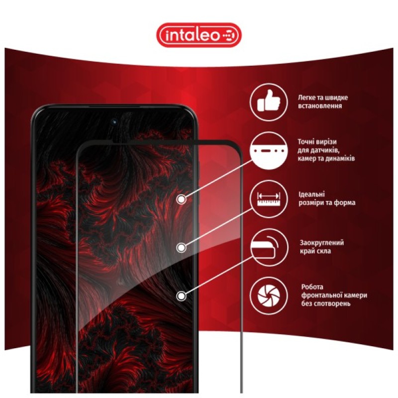Скло захисне Intaleo Full Glue MOTO G14 Black (1283126577772)