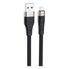 Дата кабель USB 2.0 AM to Micro 5P 1.0m 2.4A silicone X53 black HOCO (6931474738073)