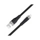 Дата кабель USB 2.0 AM to Micro 5P 1.0m 2.4A silicone X53 black HOCO (6931474738073)