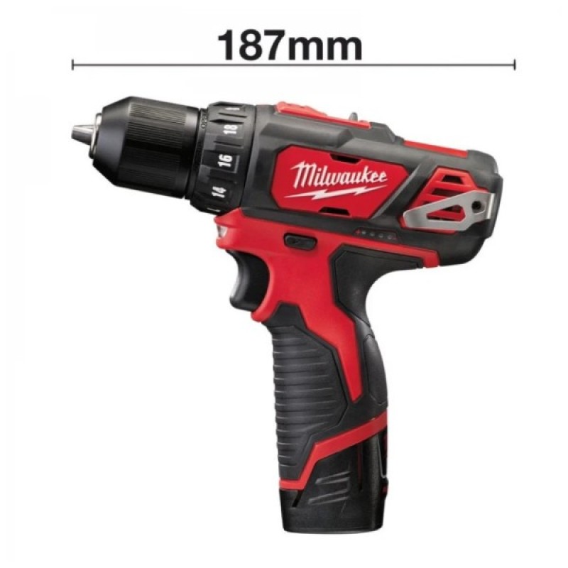 Шуруповерт Milwaukee M12 BDD-202C, 30 Нм (4933441915)