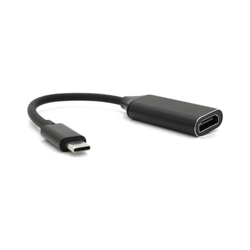 Перехідник USB-C to HDMI F 0.1m 4K black Voltronic (YT-C-Type-C(M)/HDMI(F)Bk)
