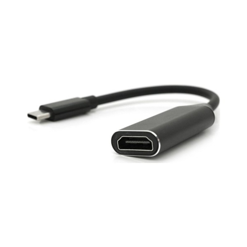 Перехідник USB-C to HDMI F 0.1m 4K black Voltronic (YT-C-Type-C(M)/HDMI(F)Bk)