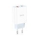 Зарядний пристрій HOCO C97A 1xUSB-C PD20W + 1xUSB QC3.0 White (6931474766076)
