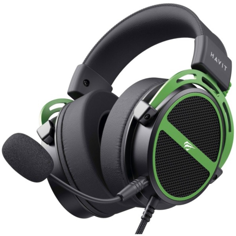 Навушники Havit HV-H2030E Black/Green (6939119067076)