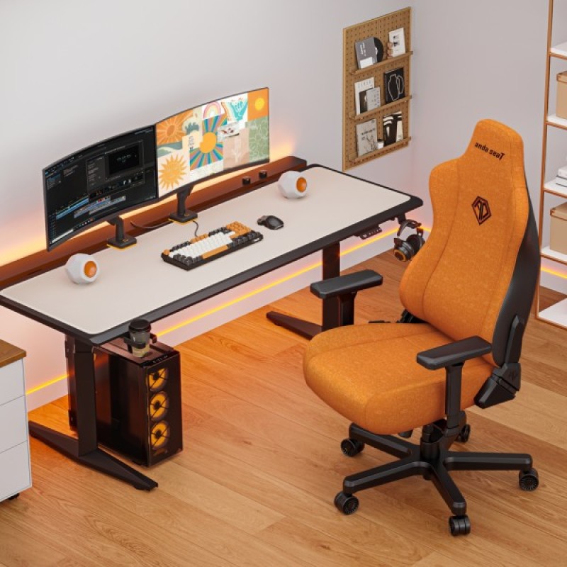Крісло ігрове Anda Seat Kaiser 3E Fabric XL Orange (AD23YC-XL-09-O-CF-O01)