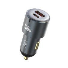 Зарядний пристрій XO CC47 1 USB 65W + 1 Type-C PD 35W (100W) Black (XO-CC47-BK)