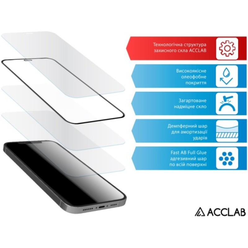 Скло захисне ACCLAB Full Glue Infinix Hot 50 5G Black (1283126606953)