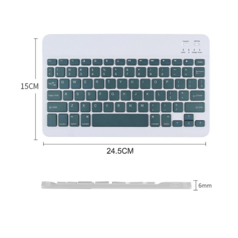 Клавіатура BeCover (245х150 мм) Bluetooth UA Dark Green (713406)
