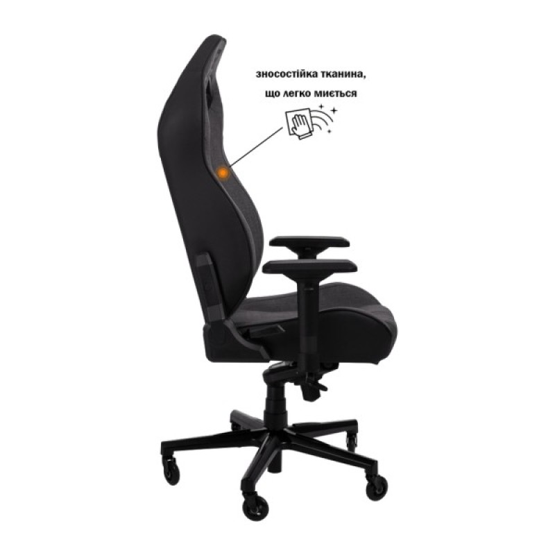 Крісло ігрове GT Racer X-8009 Dark Gray/Black (X-8009 Fabric Dark Gray/Black)