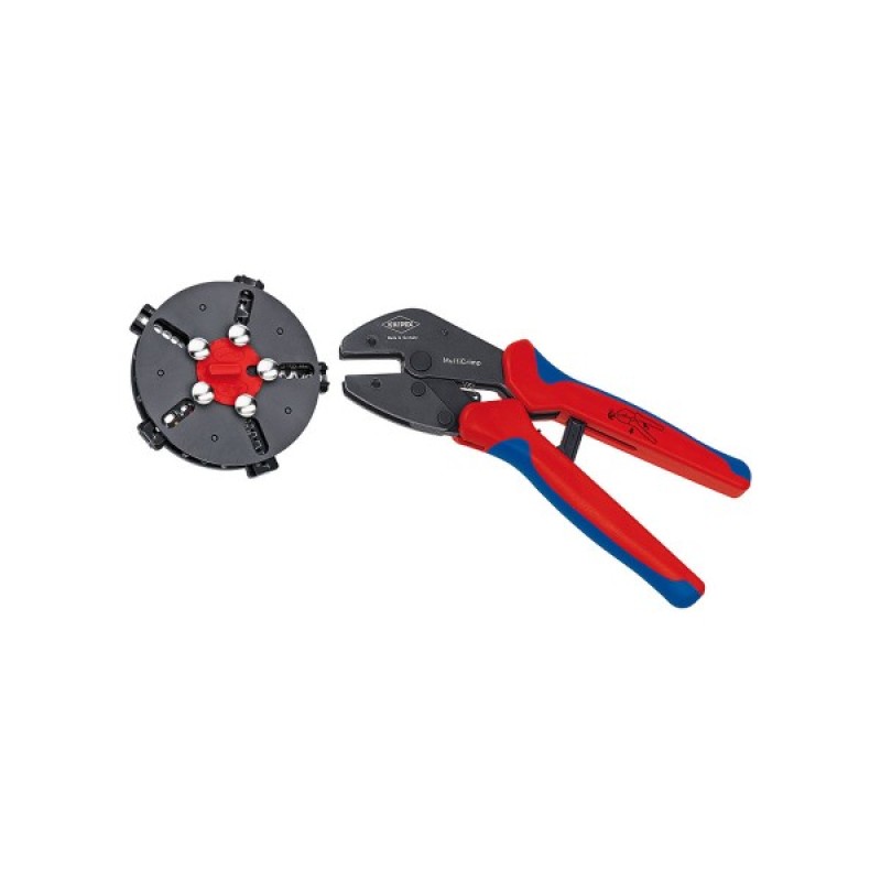 Затиск для клем KNIPEX MultiCrimp, зі змінними матрицями (97 33 02)