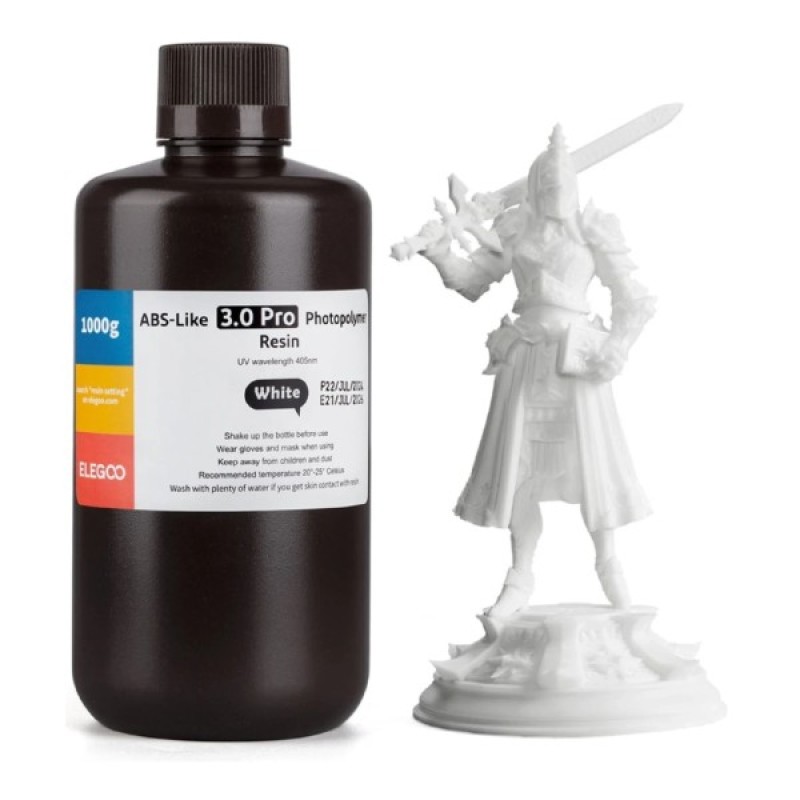 Фотополімерна смола ELEGOO Resin, ABS-like 3.0 1кг, white (50.103.0192)