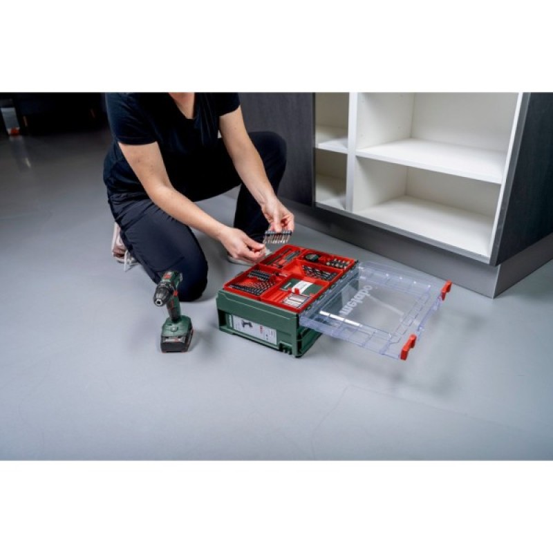 Шуруповерт Metabo BS 18 Set, 18V. 2х2Ah, 24·48Нм, 0-450·0-1600об/хв, 1.3кг (602207710)