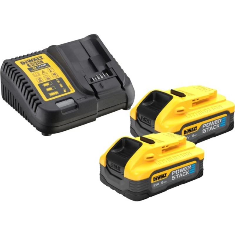 Набір електроіструментів DeWALT 18В XR Li-lon 2x5Ah, DCD805, DCF850, TSTAK (DCK2050H2T)